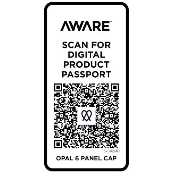 Opal с 6 панелями Aware™ кепка из переработанных материалов