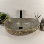 Раковина из речного камня RS-65521 61*39*15 0858