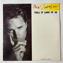 Винтажная виниловая пластинка LP Don Johnson Tell It Like It Is (Holland 1989) Maxi Single 45 RPM