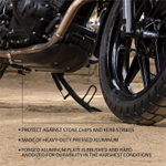 Защита картера с крепежным комплектом, Royal Enfield, черная. Guerrilla 450