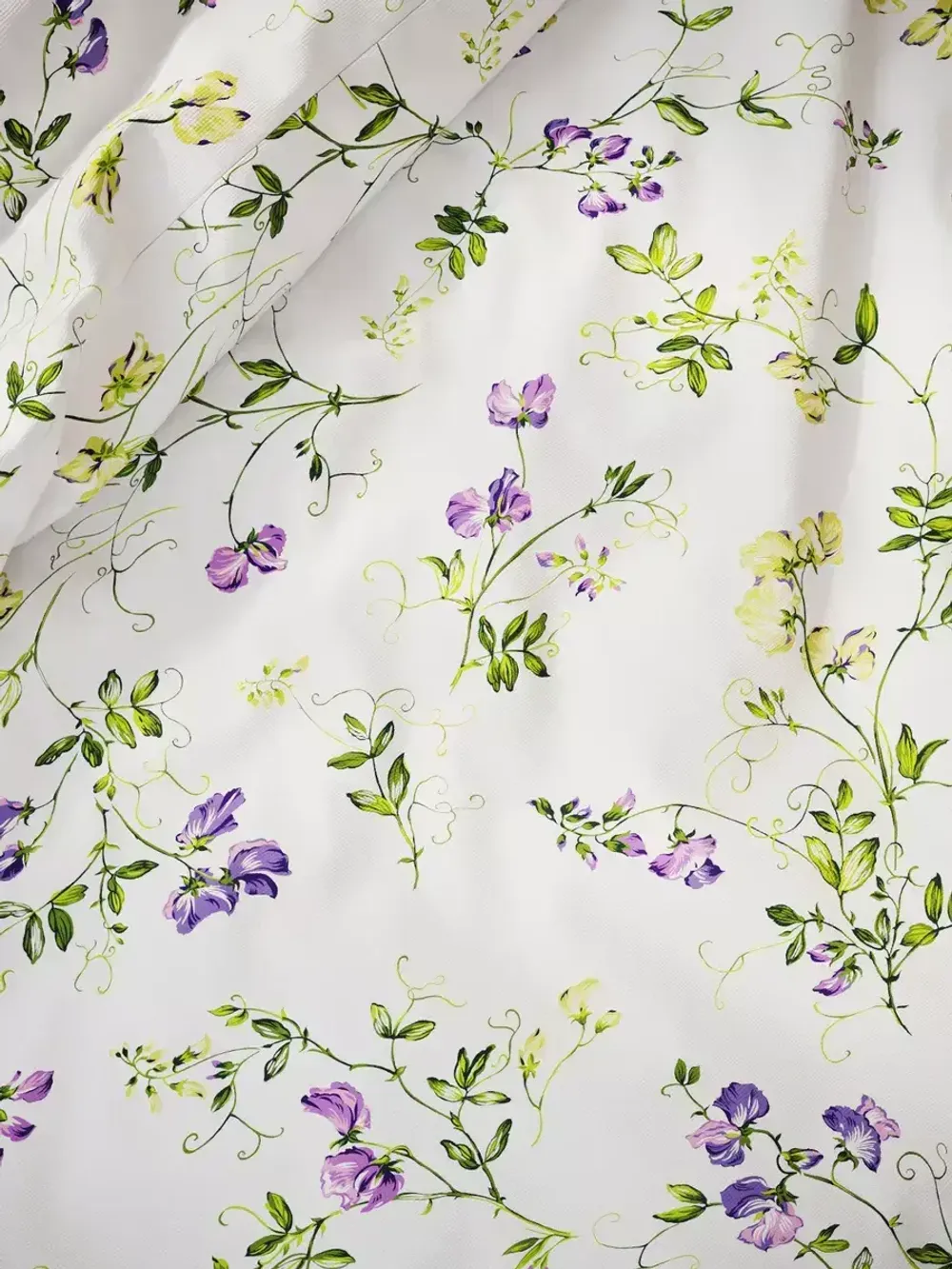 Наволочка комплект 2шт перкаль Сказка "Душистый горошек" 45х45 см на молнии