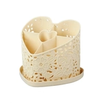 Подставка под столовые приборы Сердце (светло-жёлтый/бежевый)