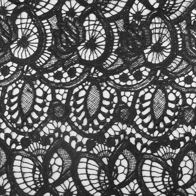 Кружевное полотно, 231 гр/м2, 115 см, чёрный