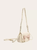 Сумка через плечо багет y2k с бантиком