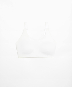 Oysho Спортивный бюстгальтер с высокой степенью поддержки, белый