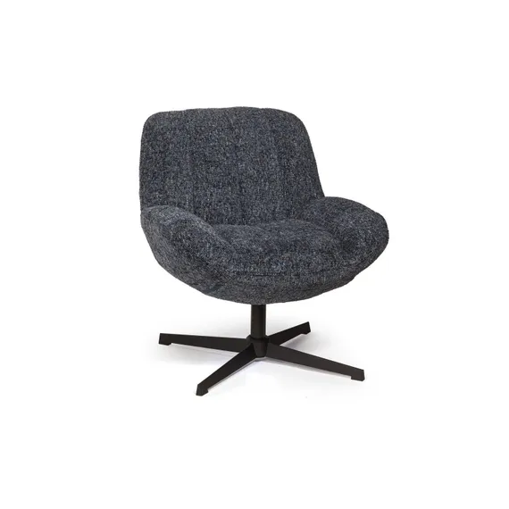 Крутящееся кресло Mateo, синее букле