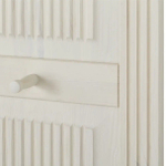 Вешалка настенная Хельсинки, большая, белый/антик