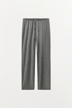ZARA БРЮКИ ИЗ СМЕСИ ЛИОЦЕЛЛА С ПУГОВИЦАМИ, СЕРЫЙ