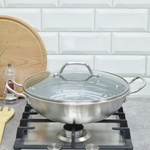 Сковорода 28см ВОК со стеклянной крышкой