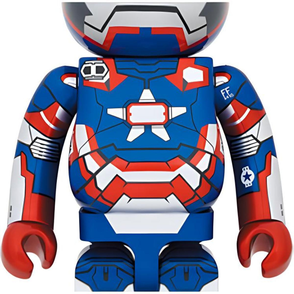 Дизайнерские игрушки BE@RBRICK 1000% MARVEL 3 IRON PATRIOT 70cm, 2329204-608519504