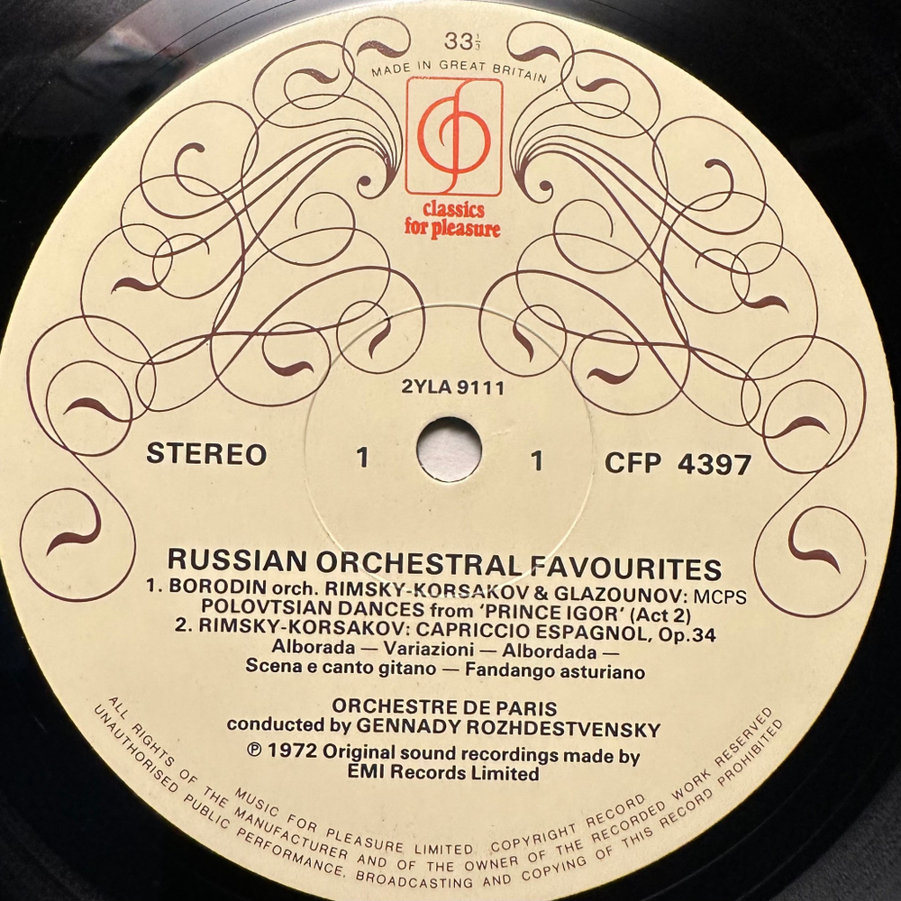 Рождественский - Russian Orchestral Favourites (Англия 1982г.)