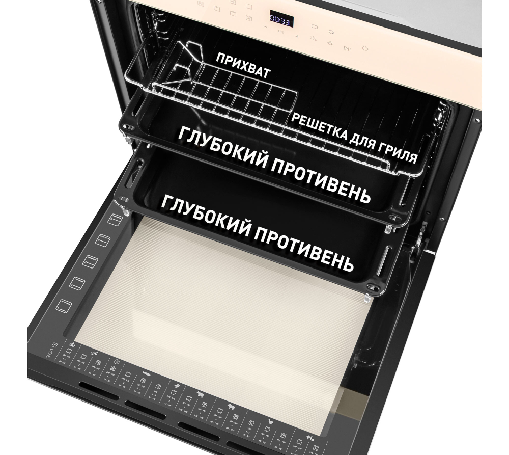 Шкаф духовой электрический MAUNFELD EOEH.7611BG фото 8