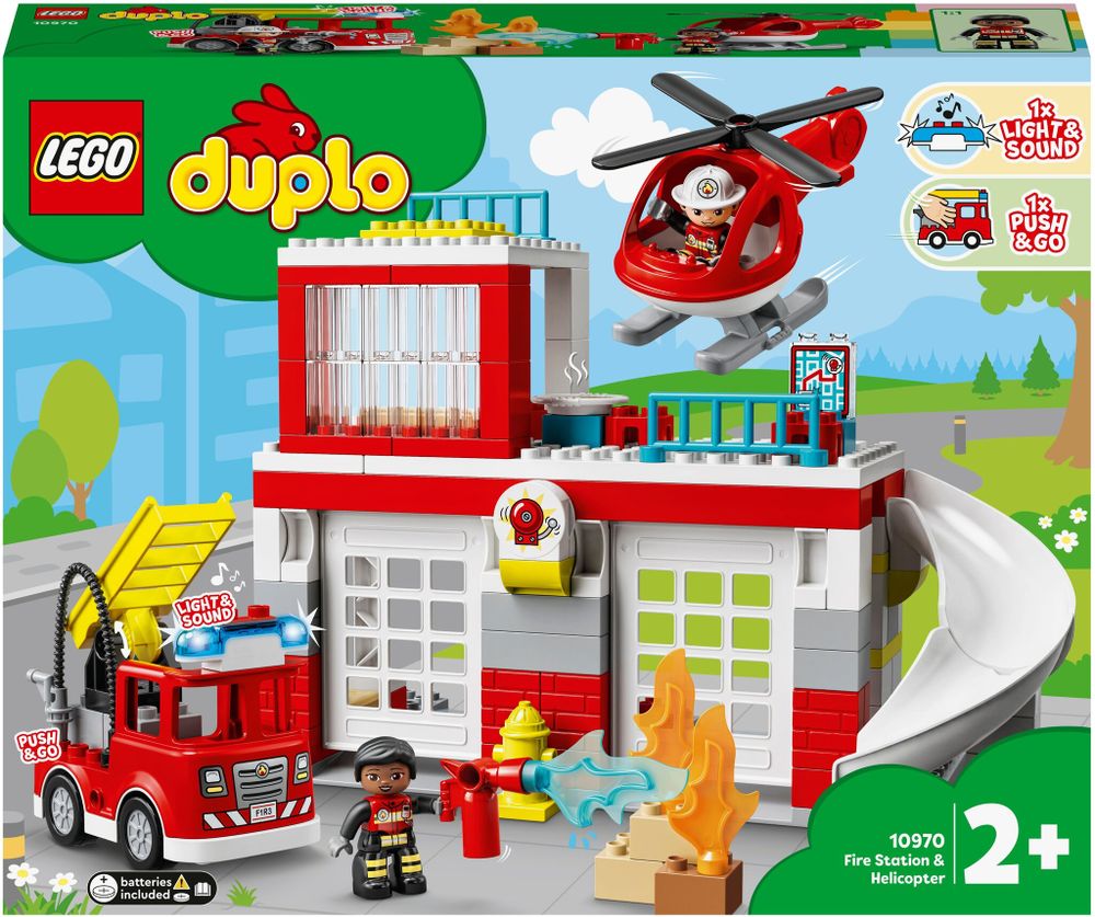 Конструктор LEGO DUPLO 10970 Пожарная часть и вертолёт