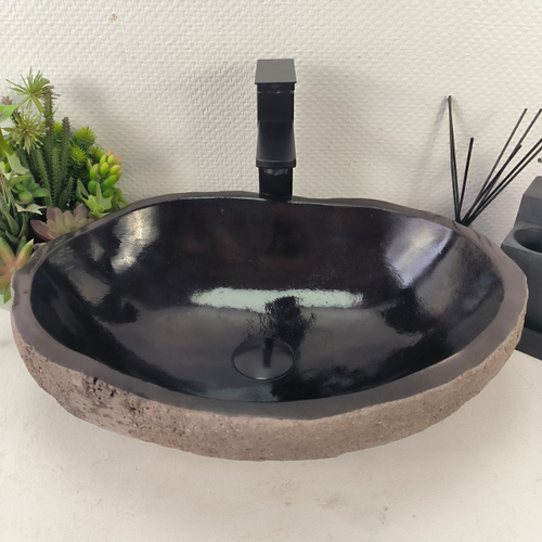 Раковина из речного камня RS-65000 50*37*15 0857