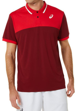 Теннисное поло Asics Court Polo Shirt - beet juice/classic red