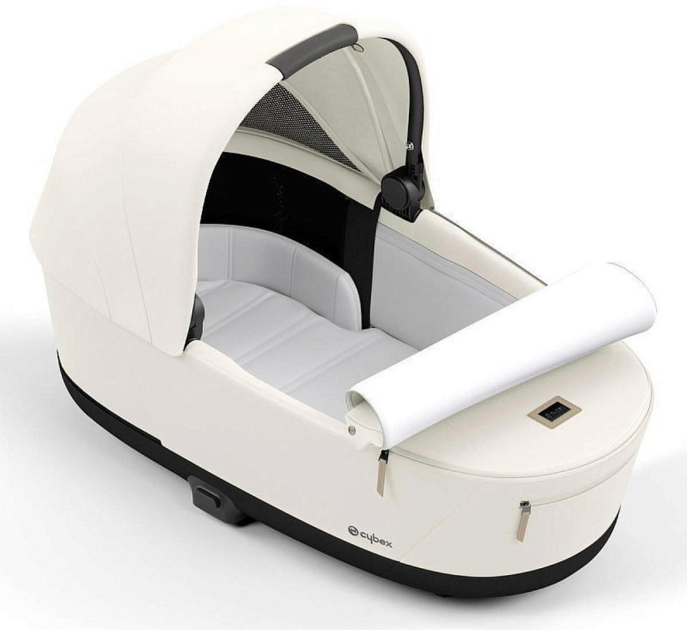 Коляска Cybex Priam IV Rosegold complete и автокресло Cloud G i-Size Ocean Blue Plus 3 в 1 Off White
