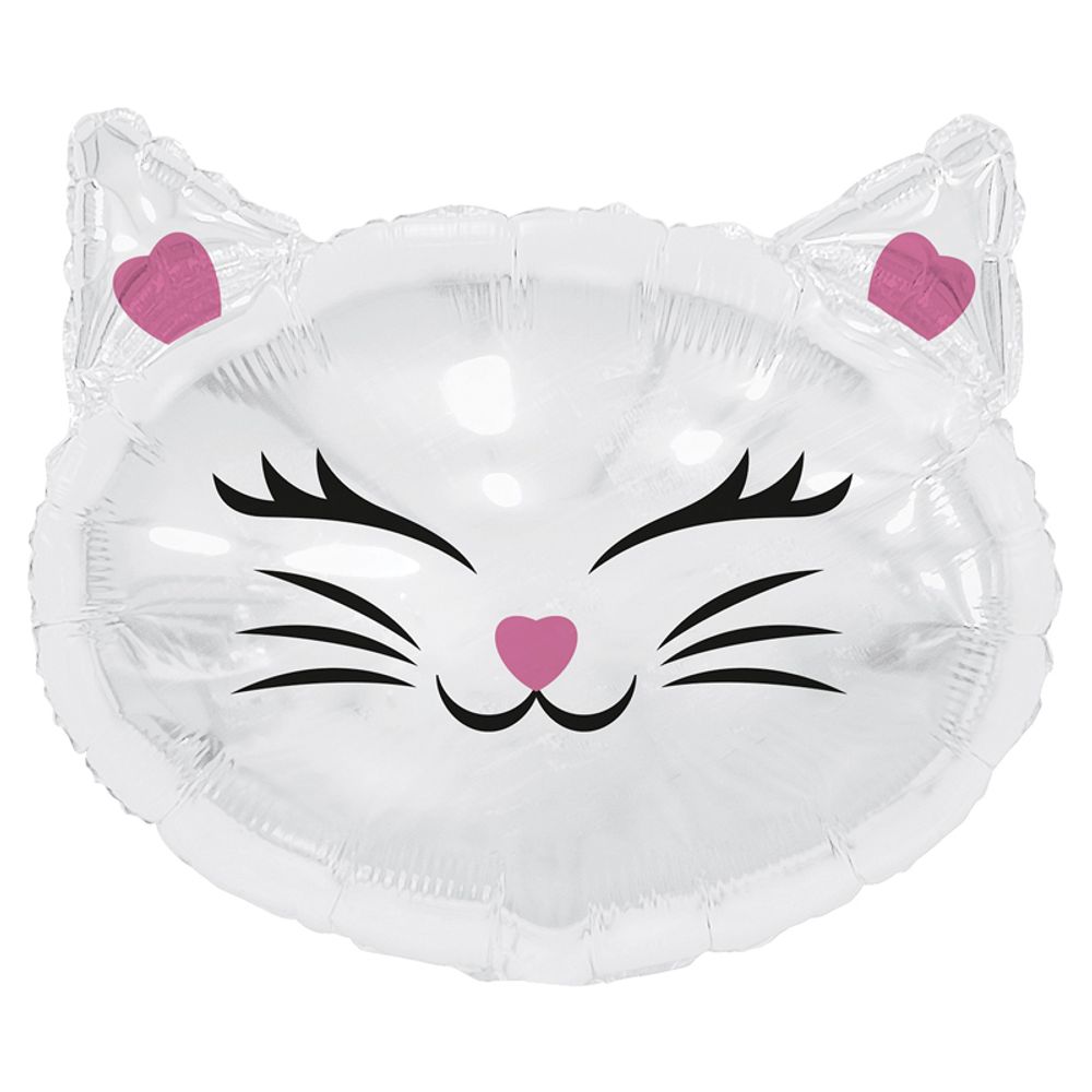 Ag 26&quot; Котик белый голова / инд. упаковка / 1 шт.