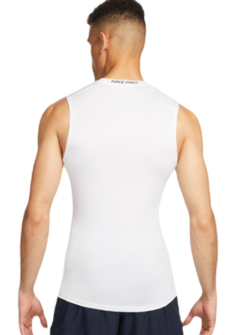 Компрессионка  Nike Pro Dri-Fit Tight Sleeveless фитнес Top - белый