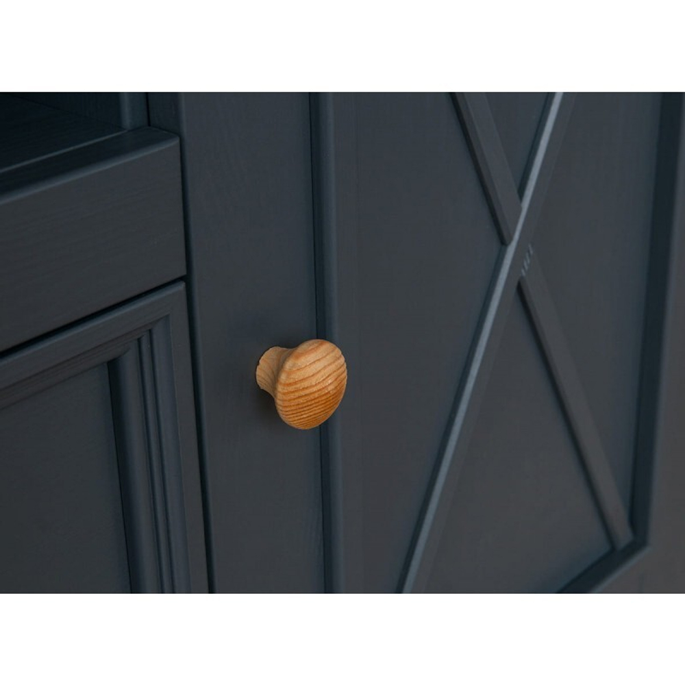 Комод «Форест» 2 двери 2 ящика серый 7012/бейц-масло