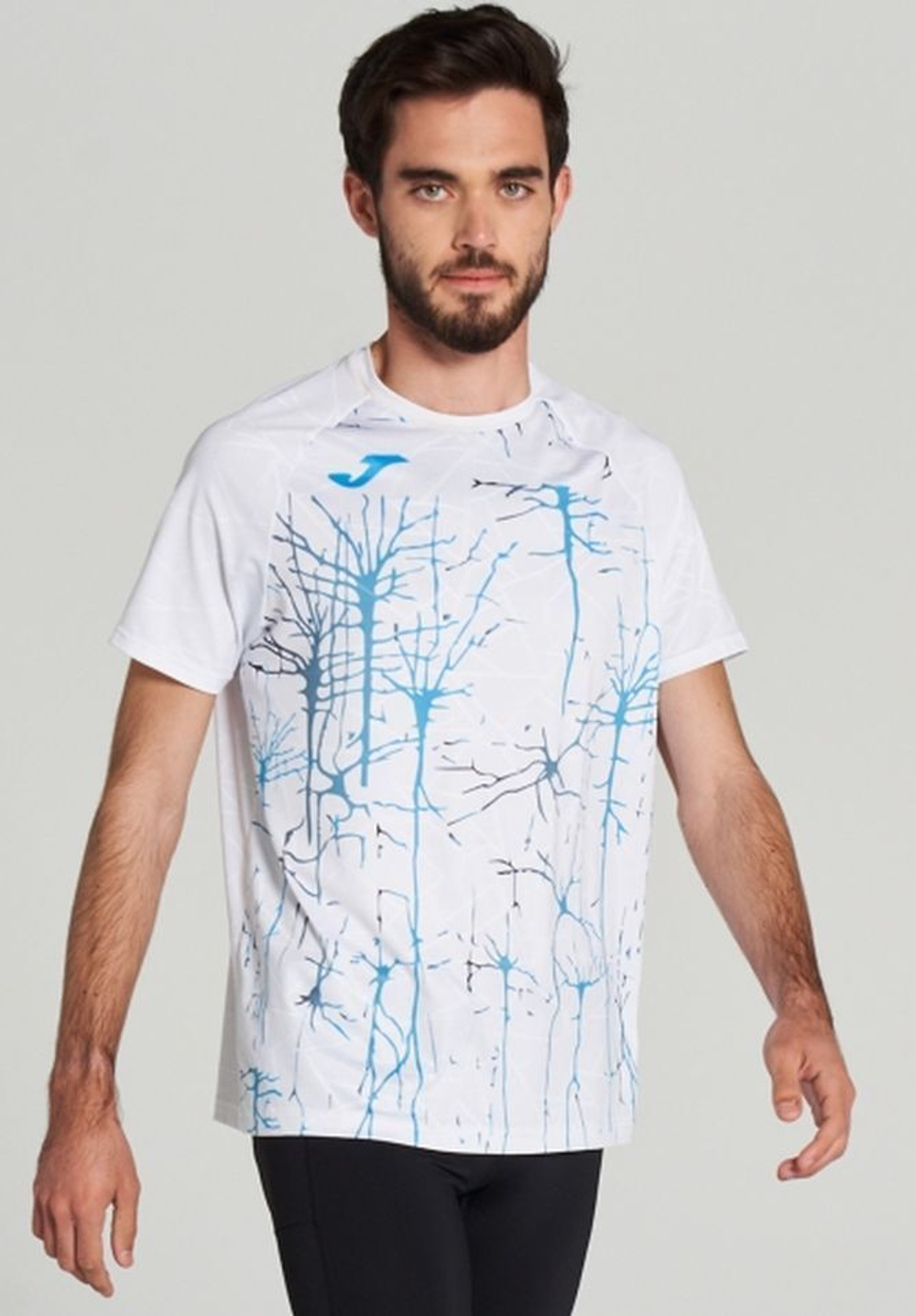 Мужская теннисная футболка Joma Elite IX Short Sleeve T-Shirt M - белый