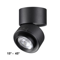 358946 OVER NT22 362 черный Светильник накладной светодиодный IP20 LED 4000К 18W 220V EDDY