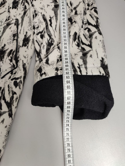 Пальто шерстяное с принтом 52-54 размер