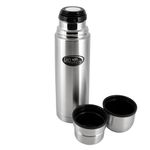 Термос &quot;Биосталь&quot; с узкой горловиной и пробкой с кнопкой, 2 чашки, 0,75 л/12/