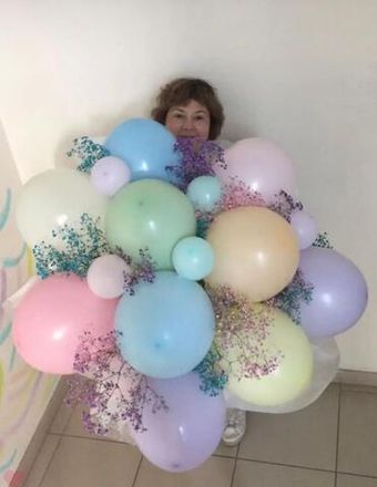 Огромный букет с гипсофилой