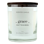 Свеча ароматическая the olphactory, grace black, Мята и базилик, 40 ч