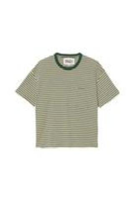 ZARA X BENITO ANTONIO ФУТБОЛКА В ПОЛОСКУ, ЗЕЛЕНОВАТЫЙ