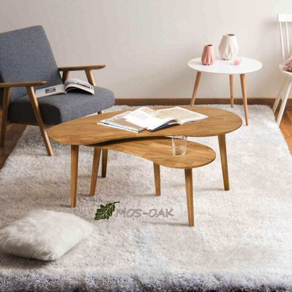 Стол журнальный из массива дуба Nord 6/3, 6/4