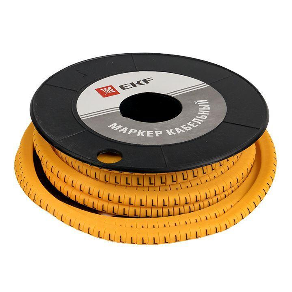 Маркер каб. 1.5кв.мм "L" (ЕС-0) (уп.1000шт) PROxima EKF plc-KM-1.5-L