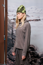 Худи Nothomme Blue Monte Lightweight Hooded Fleece Shirt "Rock Gray"