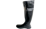 WBSJ Waterproof Rain Boots Unisex Black Gray
