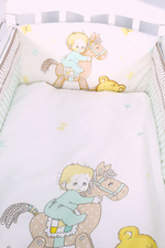 603 Комплект "Лошадка" (6 предметов) 603/2 мята, бязь