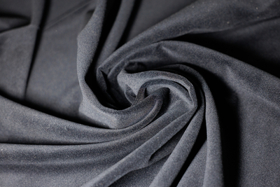Ткань Бархат черный 350 г/м²
