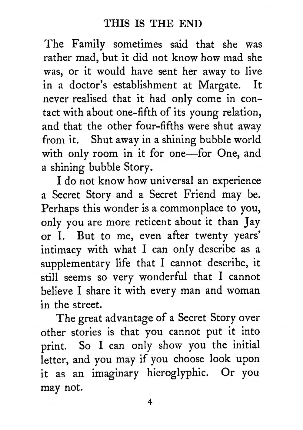 This is the end, by Stella Benson | Stella Benson