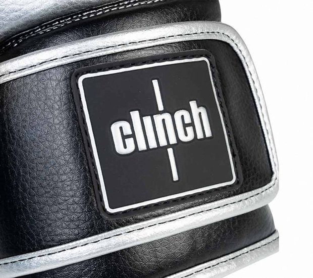 Перчатки боксерские Clinch Punch 2.0 серебристо-черные C141