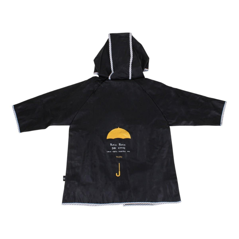 Дождевик с капюшоном, желтый, рост 110 см