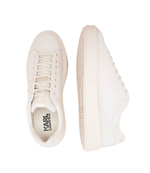 Кожаные кроссовки maxi kup monogram Karl Lagerfeld - белый(KL52217)