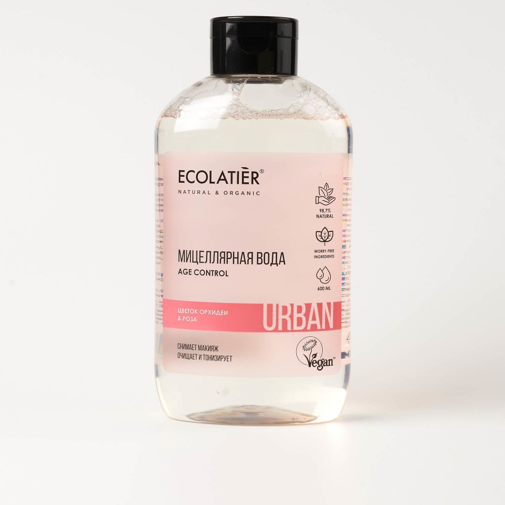 Ecolatier Urban мицеллярная вода с цветком орхидеи и розы, 600 мл