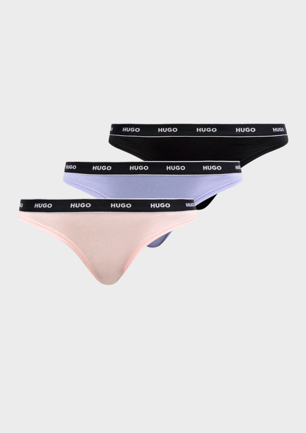 Трусы-стринги (3шт.) HUGO Triplet Thong Stripe