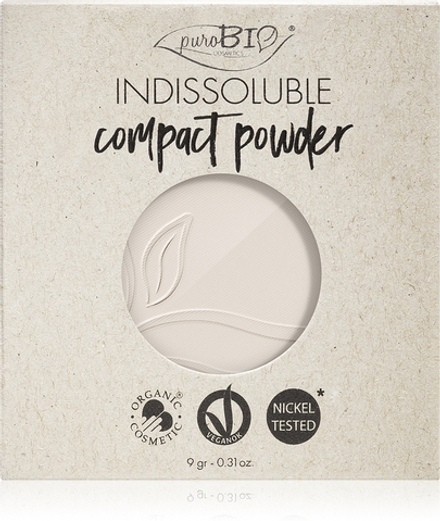 puroBIO Cosmetics Indissouble - Пудра в компакте наполнение оттенок T00, 9 g