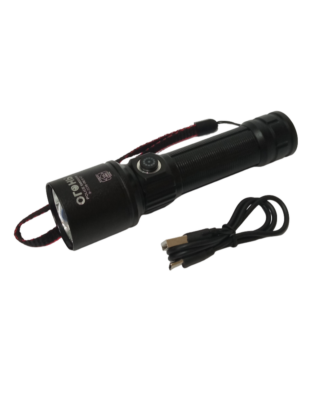 Фонарь ручной, яркий Type-c+Charging bank Огонь MJ619