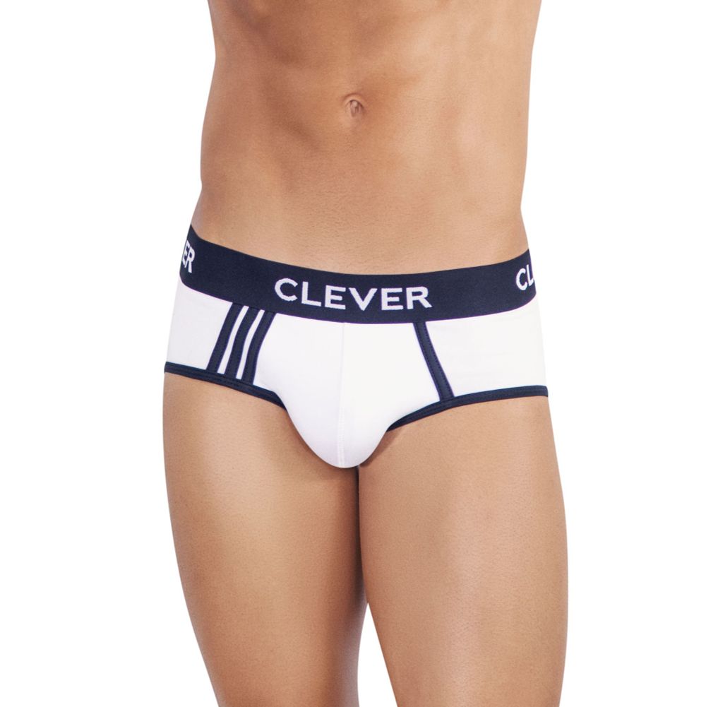 Мужские трусы брифы белые Clever CLEVER PIPING BRIEF 500101