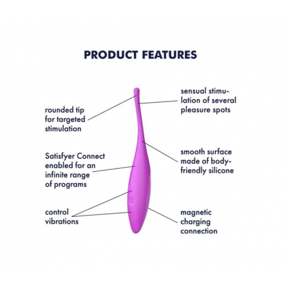 Вибратор для клитора Satisfyer Twirling Joy fuchsia
