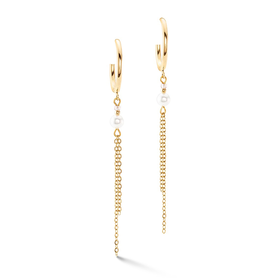 Серьги Coeur de Lion Beige-Gold 4310/21-1016