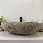 Раковина из речного камня RS-63600 (62*53*16) 0124