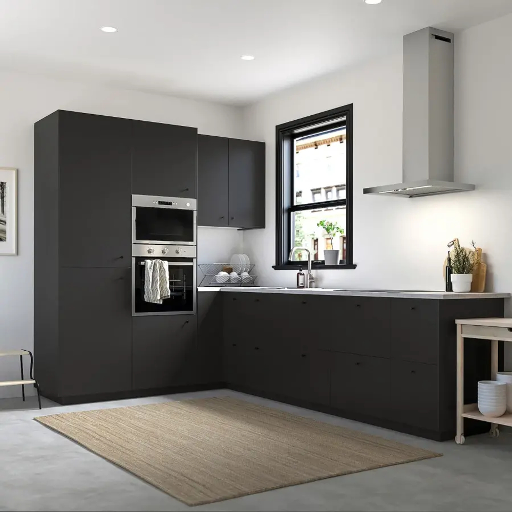 Дверца - NICKEBO IKEA/ МОРТВИКЕН   ИКЕА,  140х60 см, черный