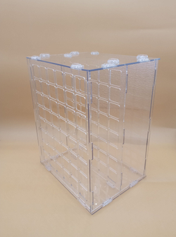 Подставка - органайзер для маркеров для скетчинга и рисования / Лаборатория Радуги, для 48 маркеров, прозрачный, из акрила